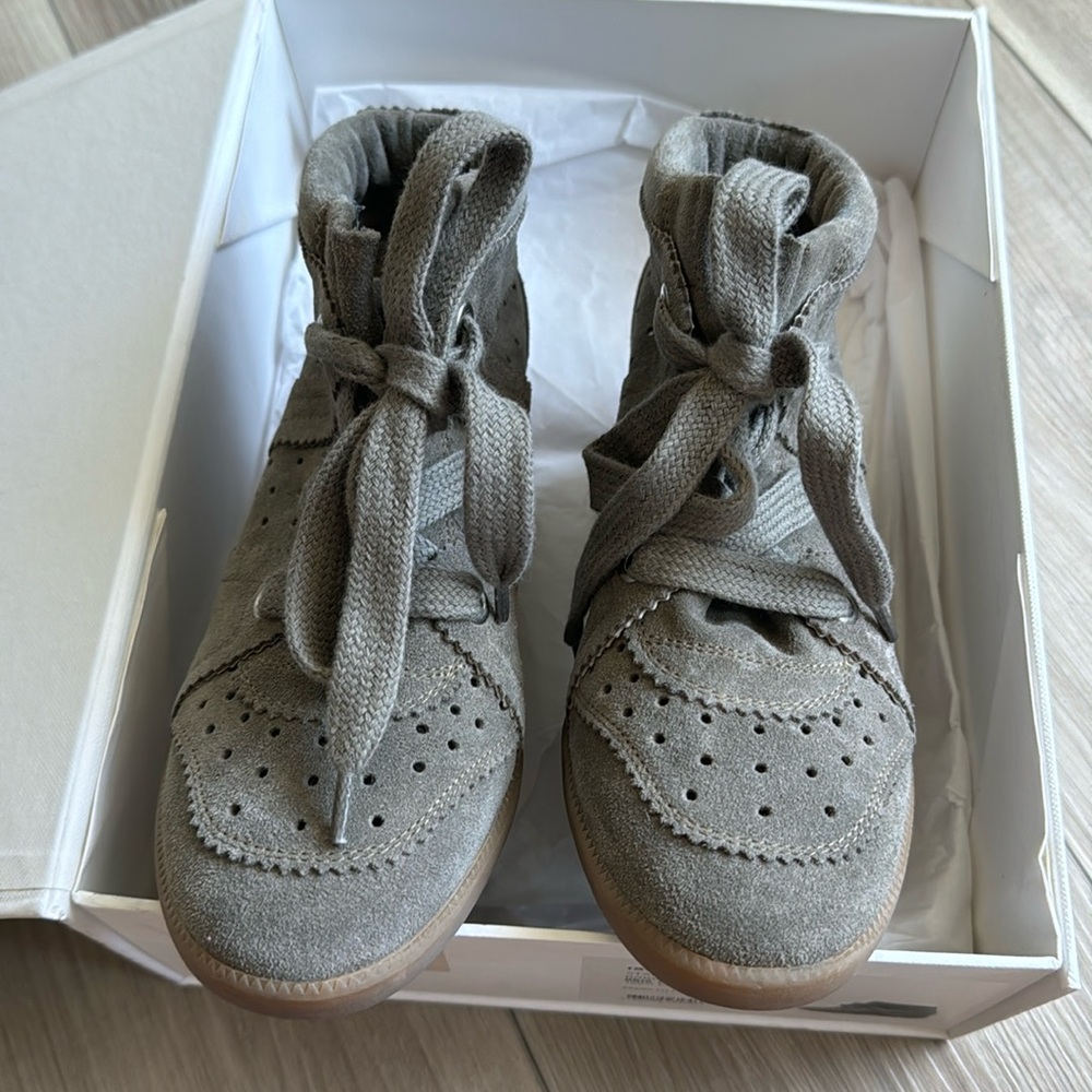 Authentic Isabel Marant Stainer Basket BOBBY wedge sneaker